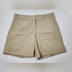 Tommy Hilfiger Women's Chino 2 Pocket Low Rise Classic Prep Shorts Size 6 Khaki